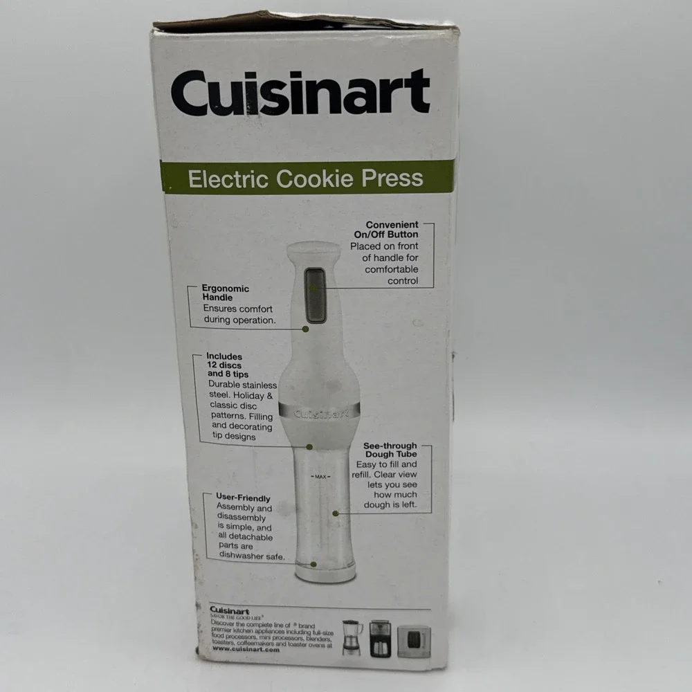 Cuisinart Electric Cookie Press Set CCP-10 New In Box